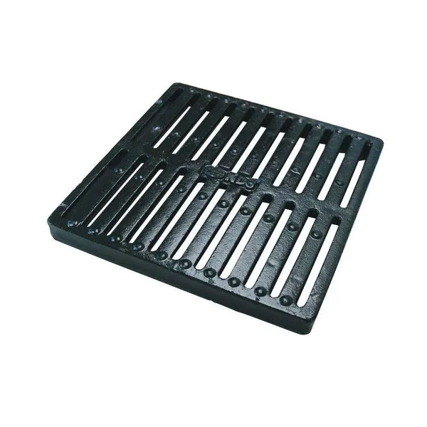 NDS Cast Iron Square Grate for 9x22 Basin - 9" x 9" x 1