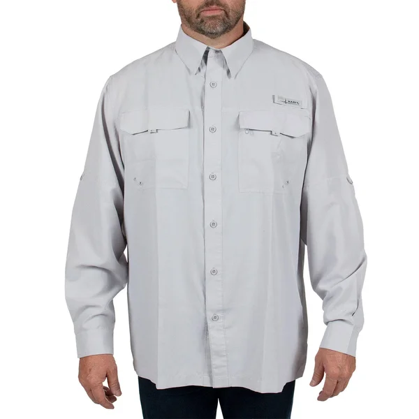 Habit Men's Long-Sleeve River Shirt-Micro Chip-XL, Male, Adult