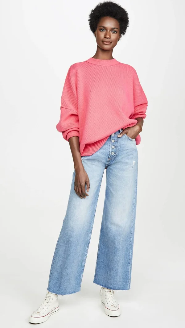 Free People Pink Easy Street Tunic