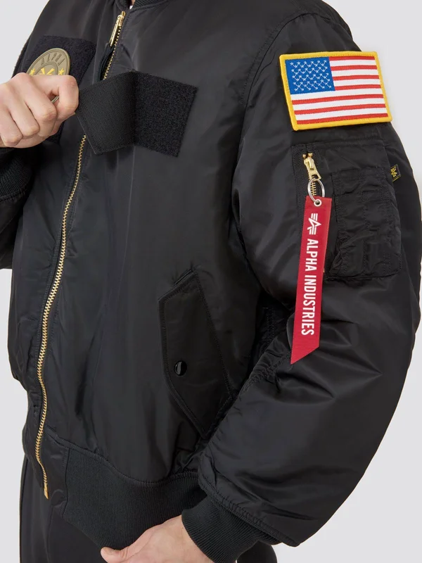 Alpha Industries - MA-1 Flex Bomber Jacket Black, 2XL