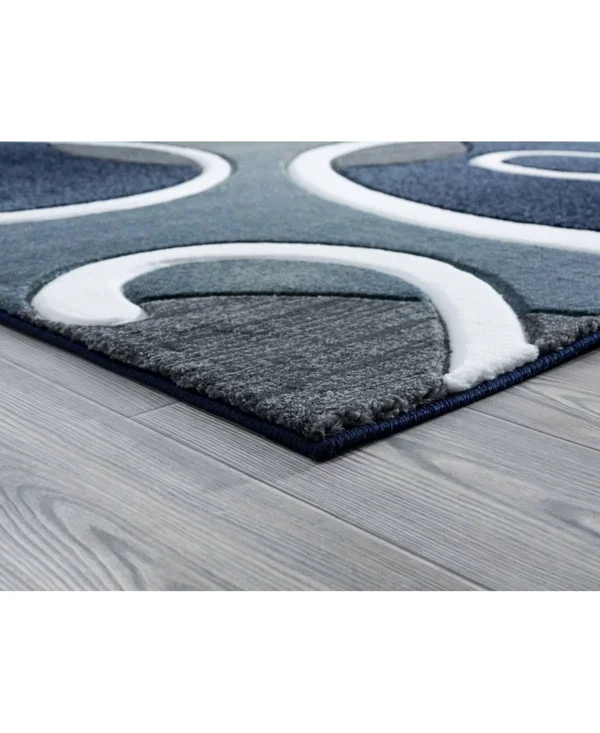 United Weavers Bristol Riley Navy Area Rug - 7&10x22 Round