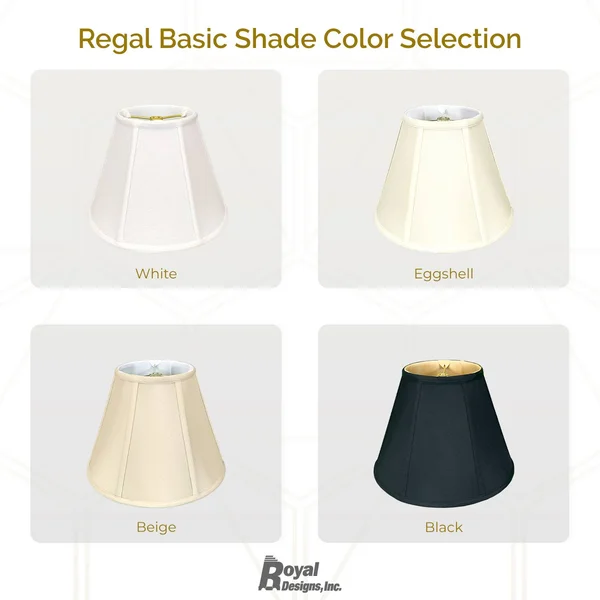 Royal Designs Deep Empire Bell Lamp Shade - Beige, 9x16x12.25 Set of 2