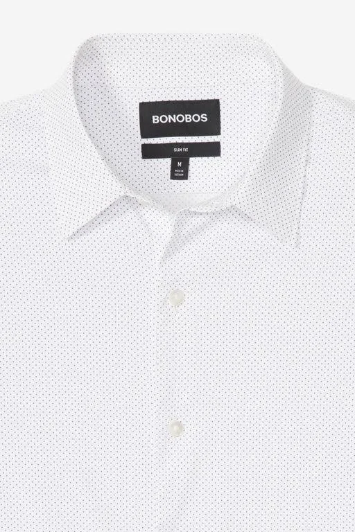 Bonobos Tech Button Down Shirt Extended Sizes - White - Casual Shirts