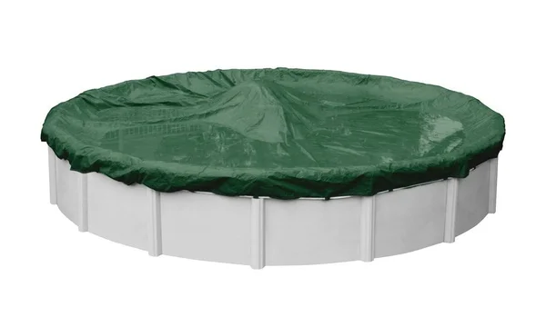 Pool Mate 3730-4-PM Forest Green Winter Pool Cover for Round Above Ground Swimming Pools - 30-ft. Round Pool