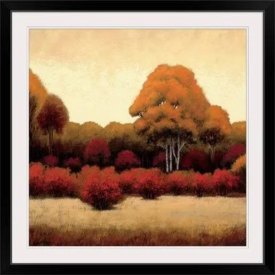 &Autumn Forest I& by James Wiens Painting Print Great Big Canvas Size: 32x22 H x 32x22 W x 1x22 D - Format: Black Framed