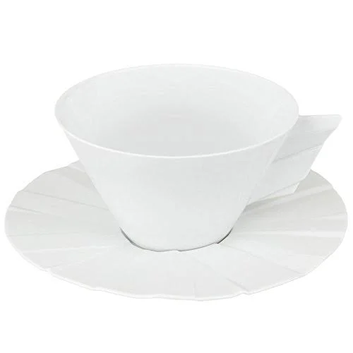 Vista Alegre Porcelain Matrix Tea Cup & Saucer - Set of 4