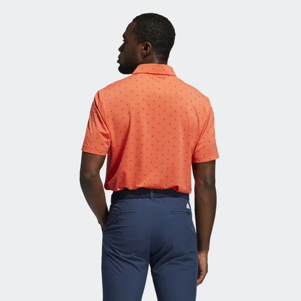 Adidas Ultimate365 Printed Polo Shirt (XXL) in Coral
