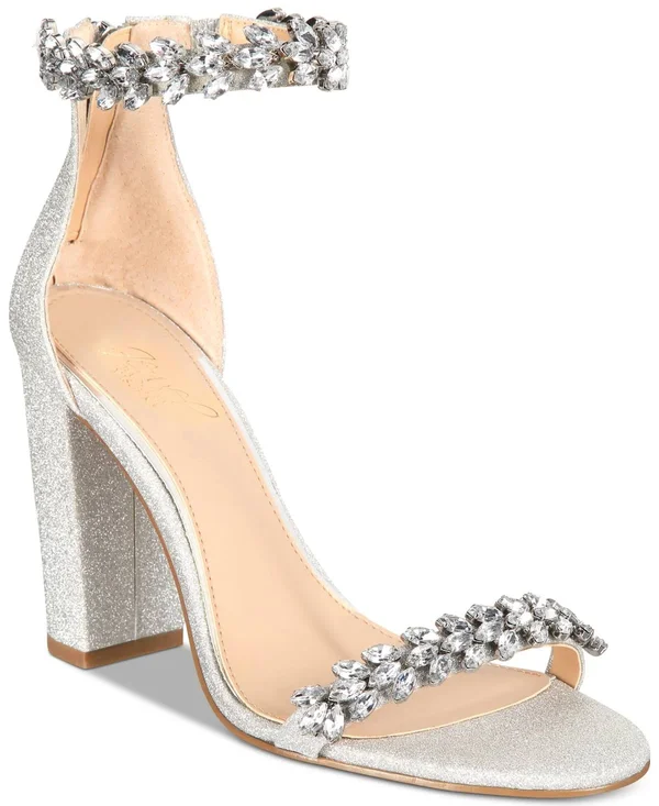 Jewel Badgley Mischka Mayra Silver - Women's, Size: 8