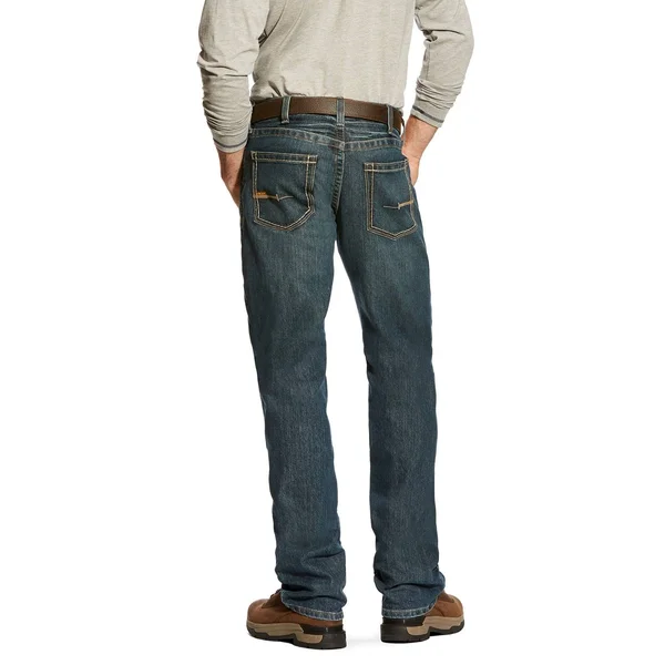 Ariat Rebar Jeans: Men's 10016222 Ironside M5 Slim Fit Straight Leg Jeans