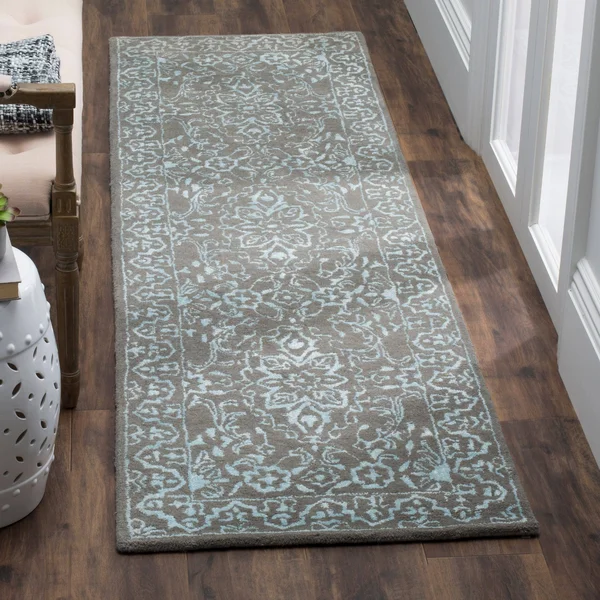Safavieh Glamour GLM516E Blue - Dark Grey 6& x 9& Area Rug