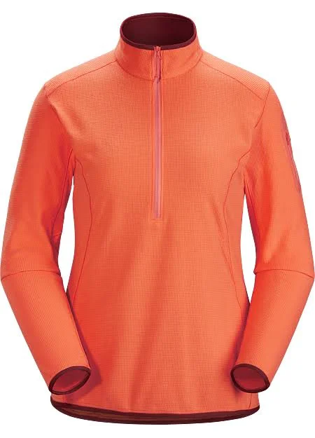 Arc&teryx Women's Delta LT Zip Neck - Sugar Rush, Size XL