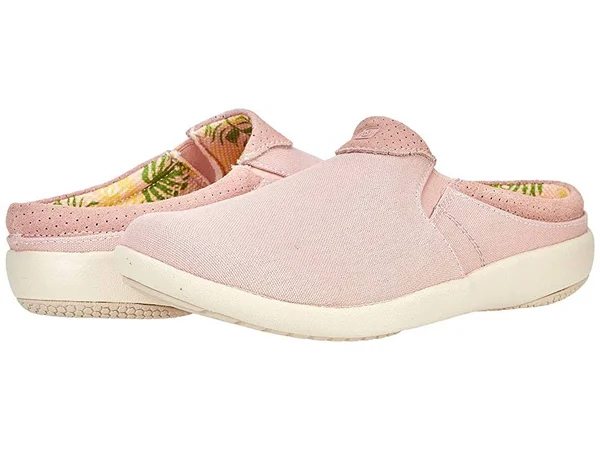 Spenco Siesta Nuevo Perforated Women's Orthotic Slide Shoe Pale Blush - 10 Medium