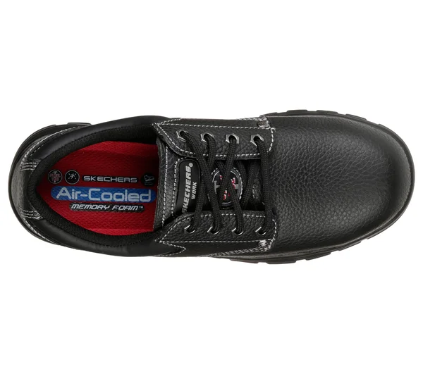 Skechers Men's Work Workshire Tydfil Steel Toe Shoe - Black