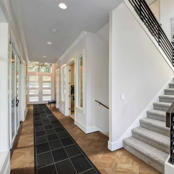 runrug USA Check Black Hallway Carpet Rug Runner Length: 29 foot, WIDT