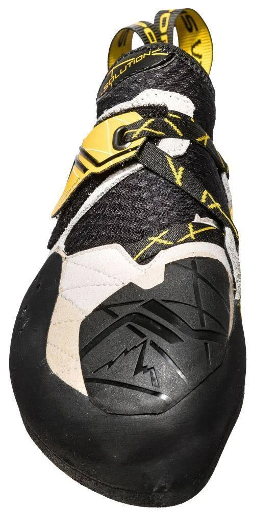 La Sportiva Solution Climbing Shoe - White/Yellow, 39