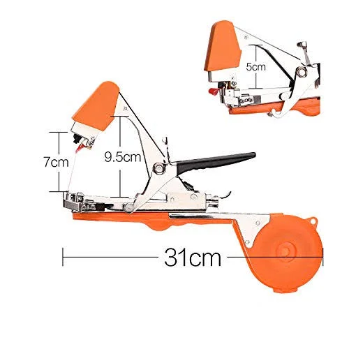 FUNTECK Plant Tying Machine Tapener Tool for Grapes, Raspberries, Tomatoes and Vining Vegetables, Comes with Tapes, Staples