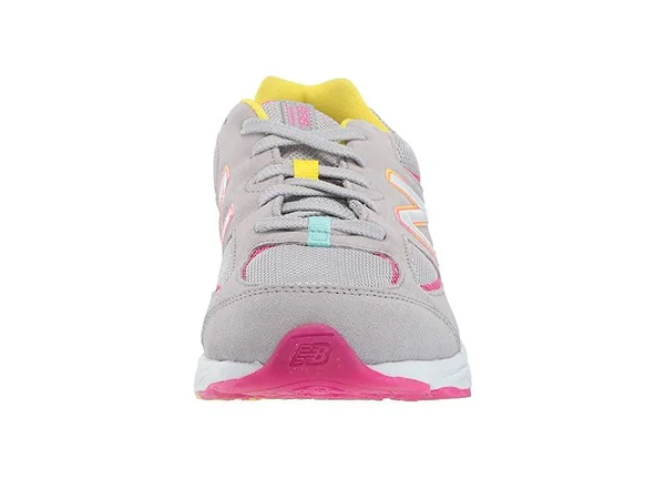 New Balance Girls& 888v2 Running Shoe - Grade School, Size: 7, Grey/Rainbow