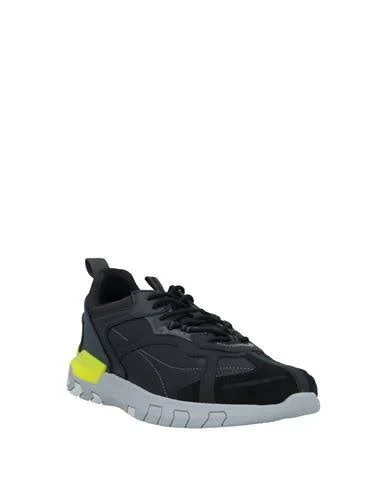 Geox Man Sneakers Black Size 6 Textile fibers, Soft Leather