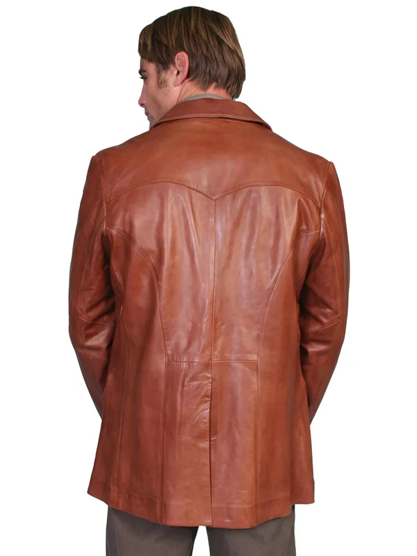Scully Antique Brown Lambskin Blazer 501-189