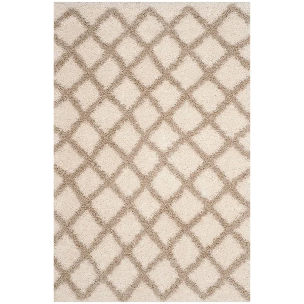 Safavieh SGD258J Dallas Shag Ivory, Seafoam Area Rug - 10& x 14&