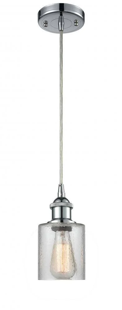 Innovations 516-1P-PC-G112-L Polished Chrome Large Cobbleskill 1 Light Mini Pendant