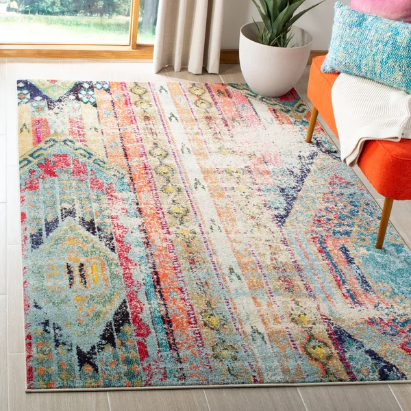 Safavieh Monaco MNC222F 2&2x22 x 14&0x22 Runner Multi Area Rug