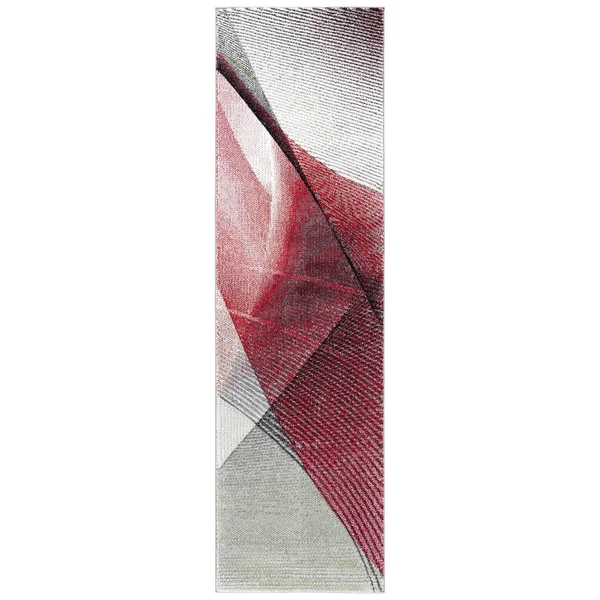 Safavieh Hollywood Rug Collection HLW715Q - Grey, Red - 2&-3x22 x 8&