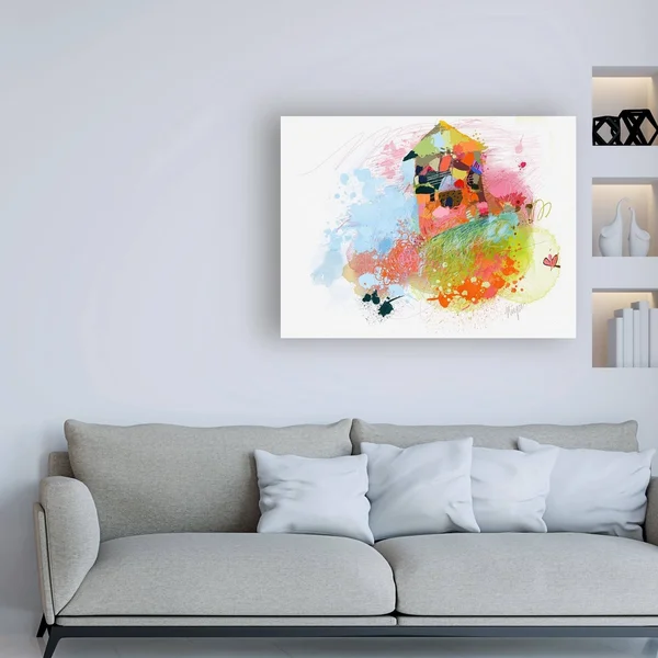 Trademark Art Niya Christin 'Happy House' Canvas Art