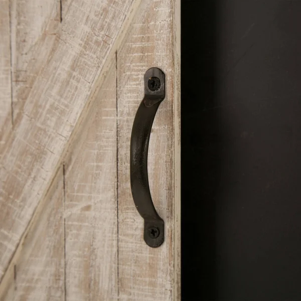 Glitzhome Farmhouse Barn Door Wooden Chalkboard Wall Decor 19.75 in