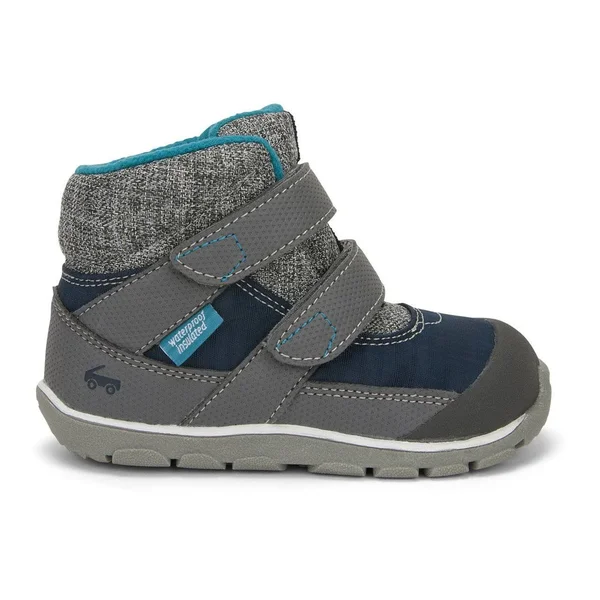 Atlas Waterproof/Insulated Boot - Navy/Grey 1