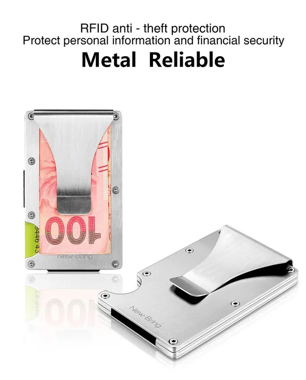 Slim Compact and Versatile Aircraft Grade Aluminum Card Holder/Wallet.