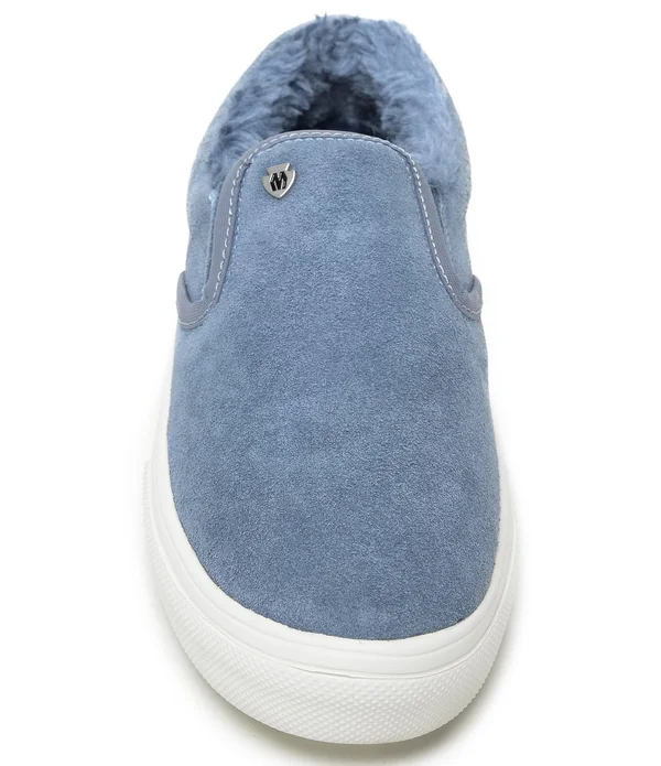 Minnetonka Women's Wilder Slipper, Vintage Blue, 9
