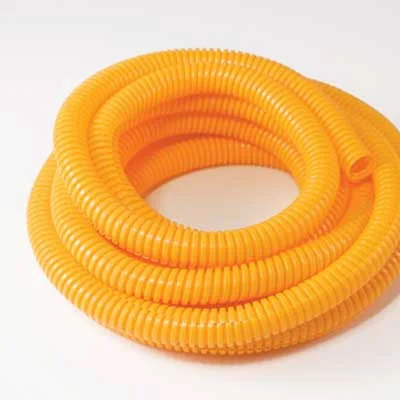 3/4x22 White Split Wire Loom Flex-Guard Convoluted Tubing - 100ft 4307-9C