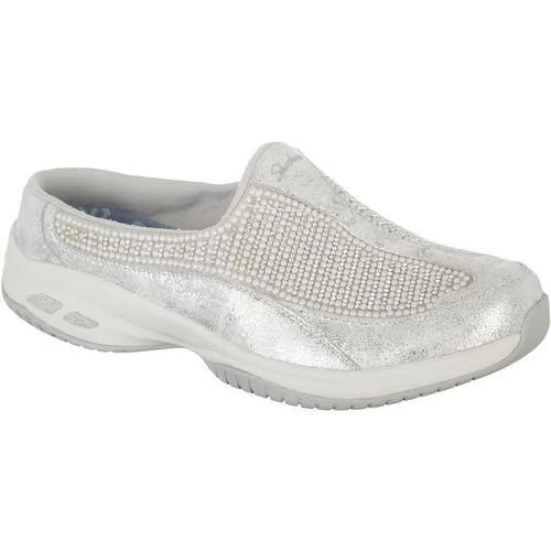 Skechers Women's Relaxed Fit Commute Time Happy as A Clam Clog, Silver