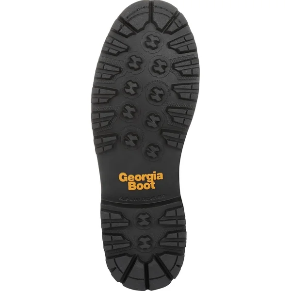 Georgia Boot Amp LT Logger Low Heel Waterproof Work Boot Size 7(w), Black