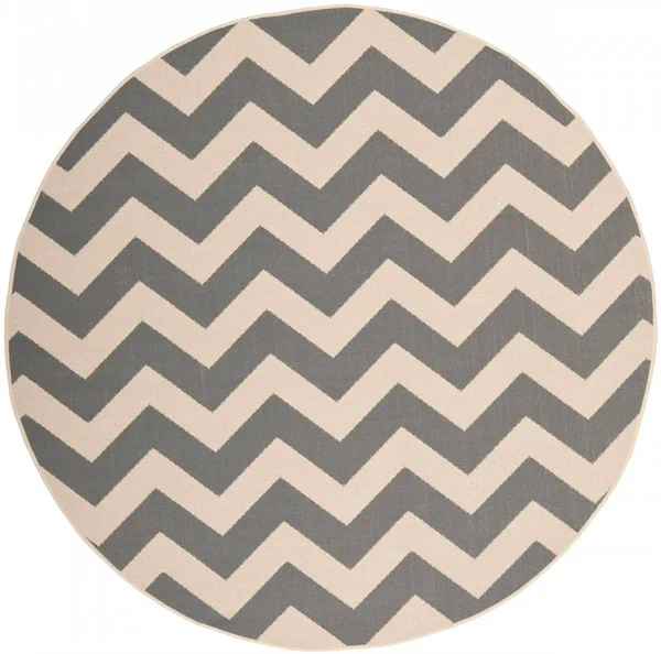 Safavieh Courtyard Rug - 5&-3x22 x 5&-3x22 Square - Grey - Beige