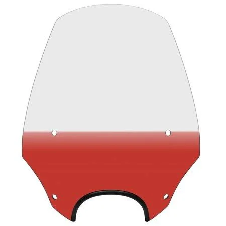 Memphis Shades Mep5287 El Paso Sportshield Windshield (9in. Cutout) - 19in. - Gradient Burnt Orange, Size: 19 in