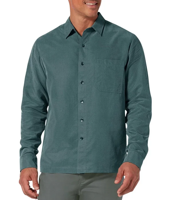 Royal Robbins - Men’s Desert Pucker Dry Long Sleeve - S - Sea Pine