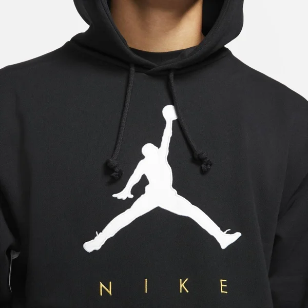 Jordan Jumpman Fleece Pullover Hoodie - Mens - Black/White/Black - Size 3XL