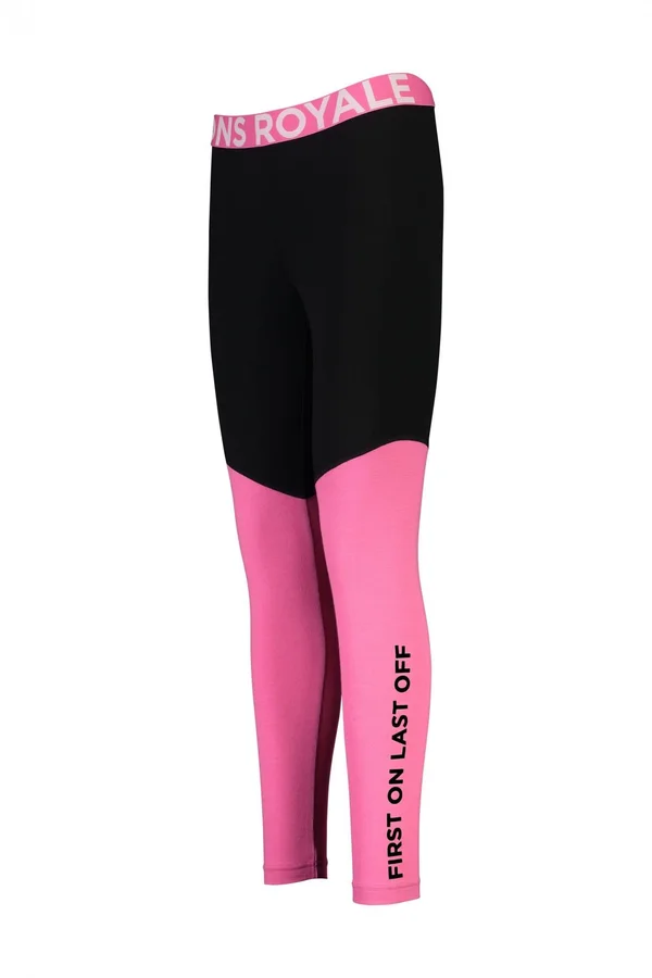 Mons Royale Christy Leggings Pink/Black, Xs, New