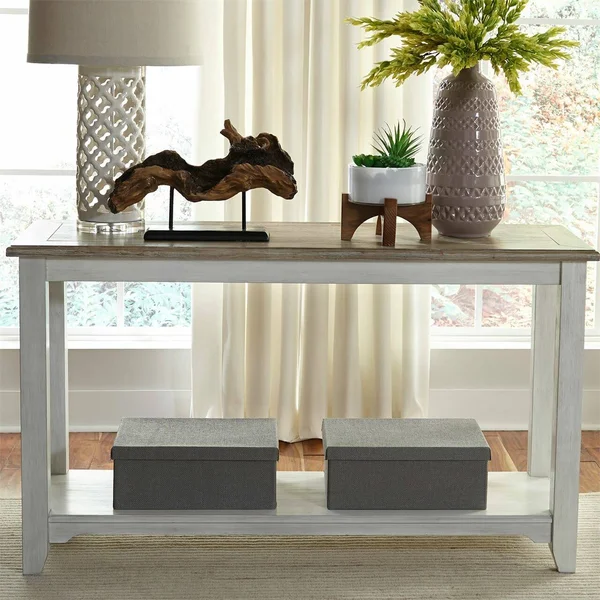Liberty Furniture Summerville White Sofa Table