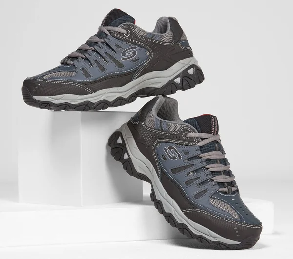 Skechers Men's After Burn - Memory Fit Sneakers, Navy, 10.5