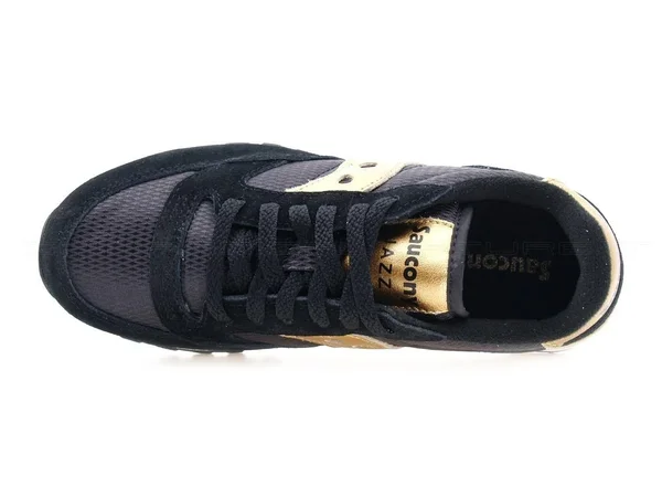 Saucony Jazz Originals Women Black Gold Black Suede - Nylon 36 EU
