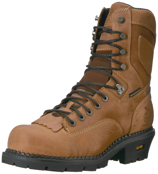 Georgia Boot Men's Comfort-Core Waterproof Logger Boot, GB00096, Brown