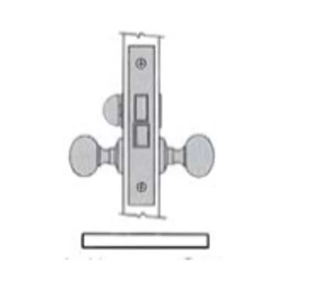 Baldwin 6315102R Right Hand Bathroom and Bedroom Mortise Lock in Oil Rubbed Bronze