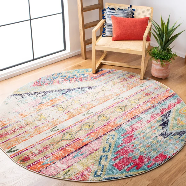 Safavieh Monaco MNC222F 2&2x22 x 14&0x22 Runner Multi Area Rug