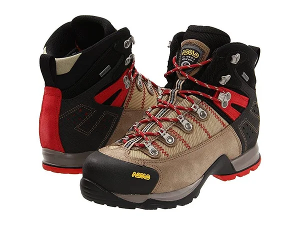 Asolo Men's Fugitive GTX Hiking Boots - Khaki/Black, 8.5