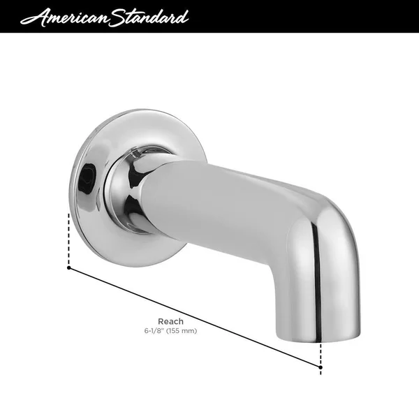American Standard 8888316.295 Studio S Slip-On Non-Diverter Tub Spout - Brushed Nickel