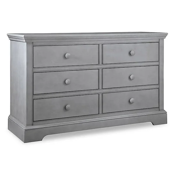 Westwood Design Hanley 6-Drawer Double Dresser in Cloud Grey
