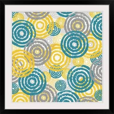 &New Circles II& Alicia Soave Print Great Big Canvas Format: Black Frame - Size: 38x22 H x 38x22 W x 1x22 D